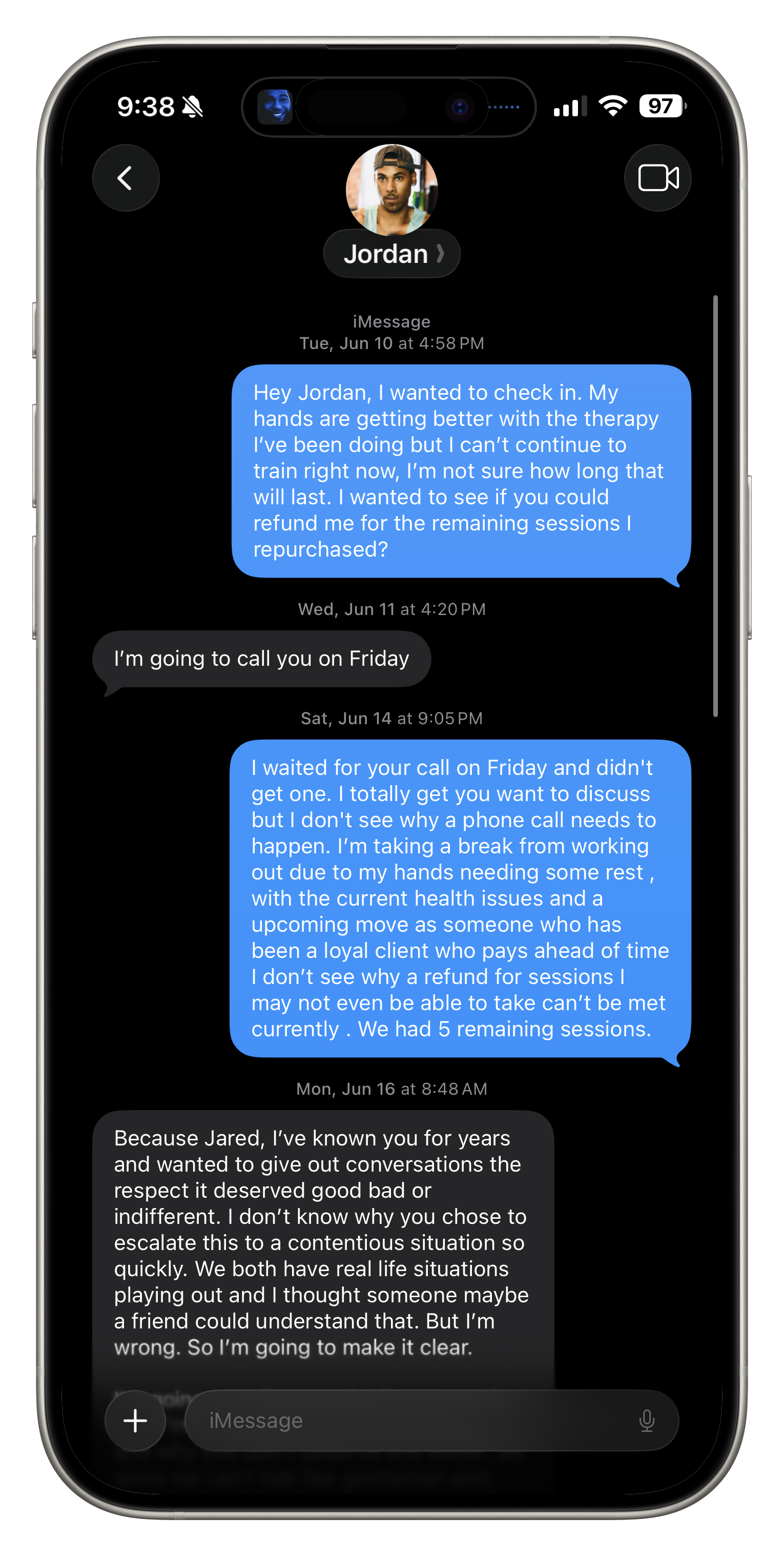 Boxing training screenshot