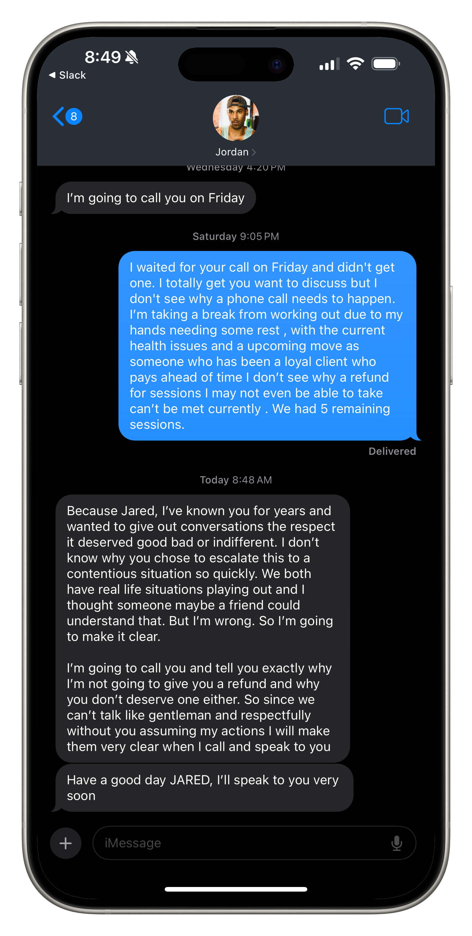 Boxing training screenshot