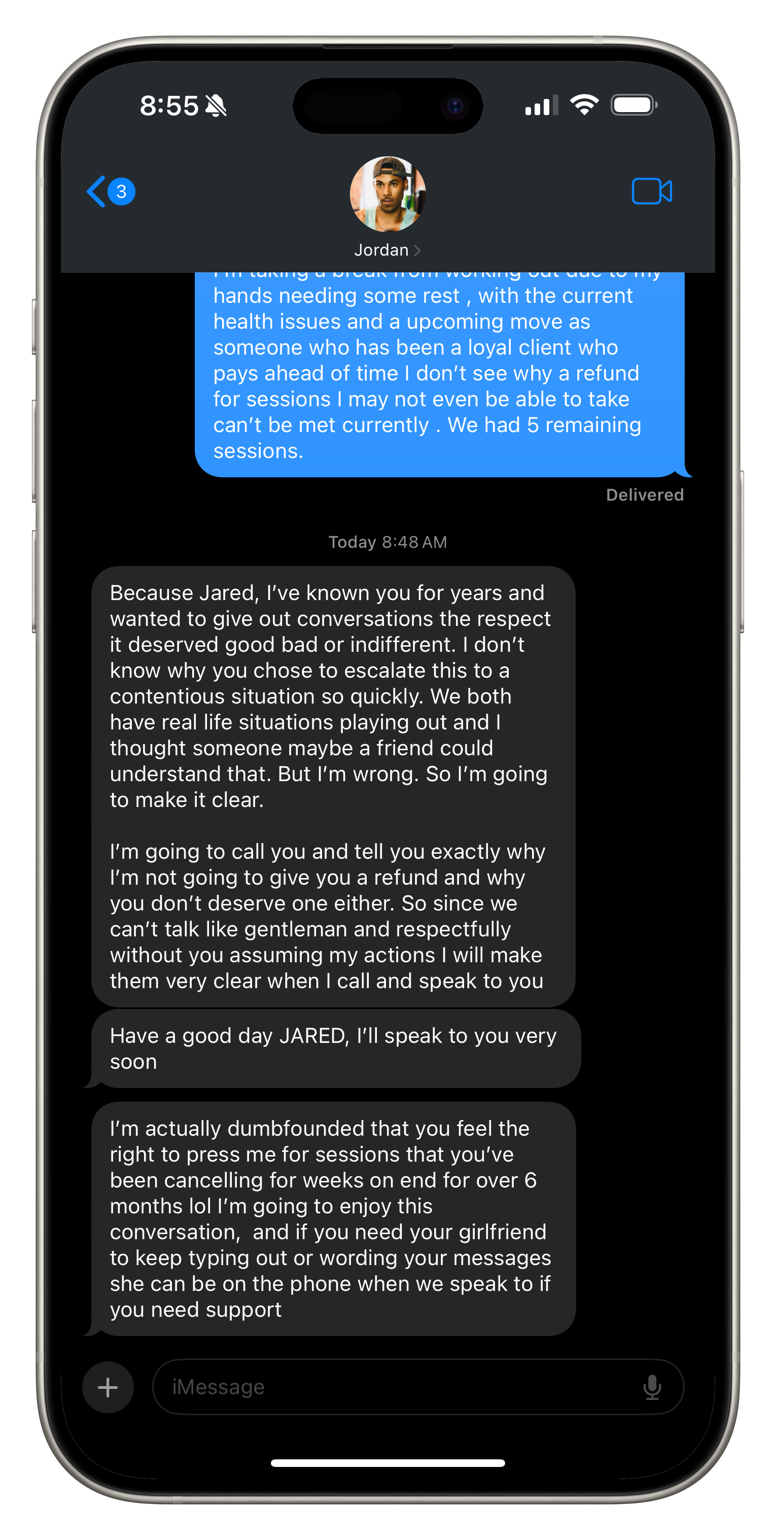 Boxing training screenshot