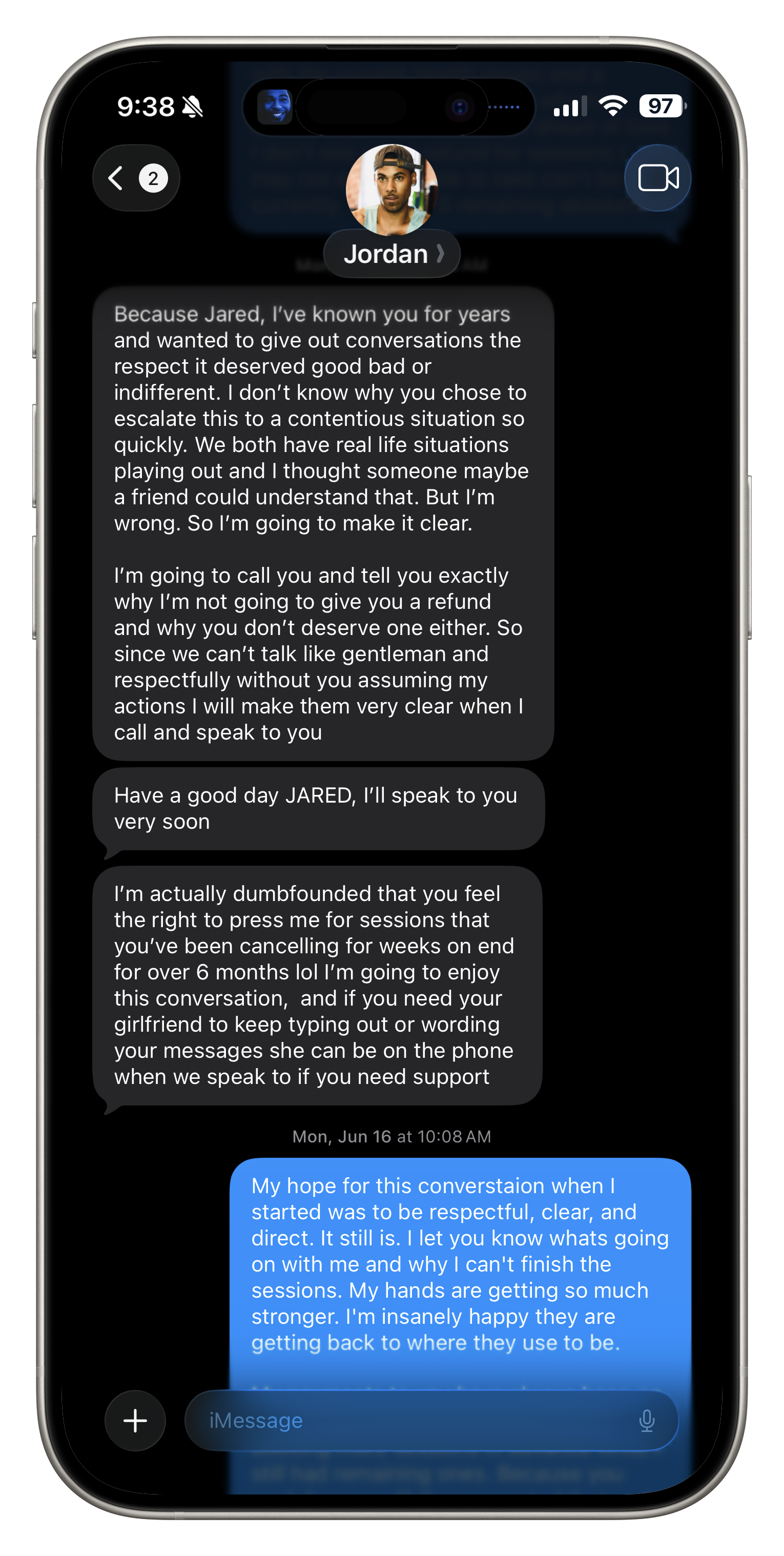 Boxing training screenshot