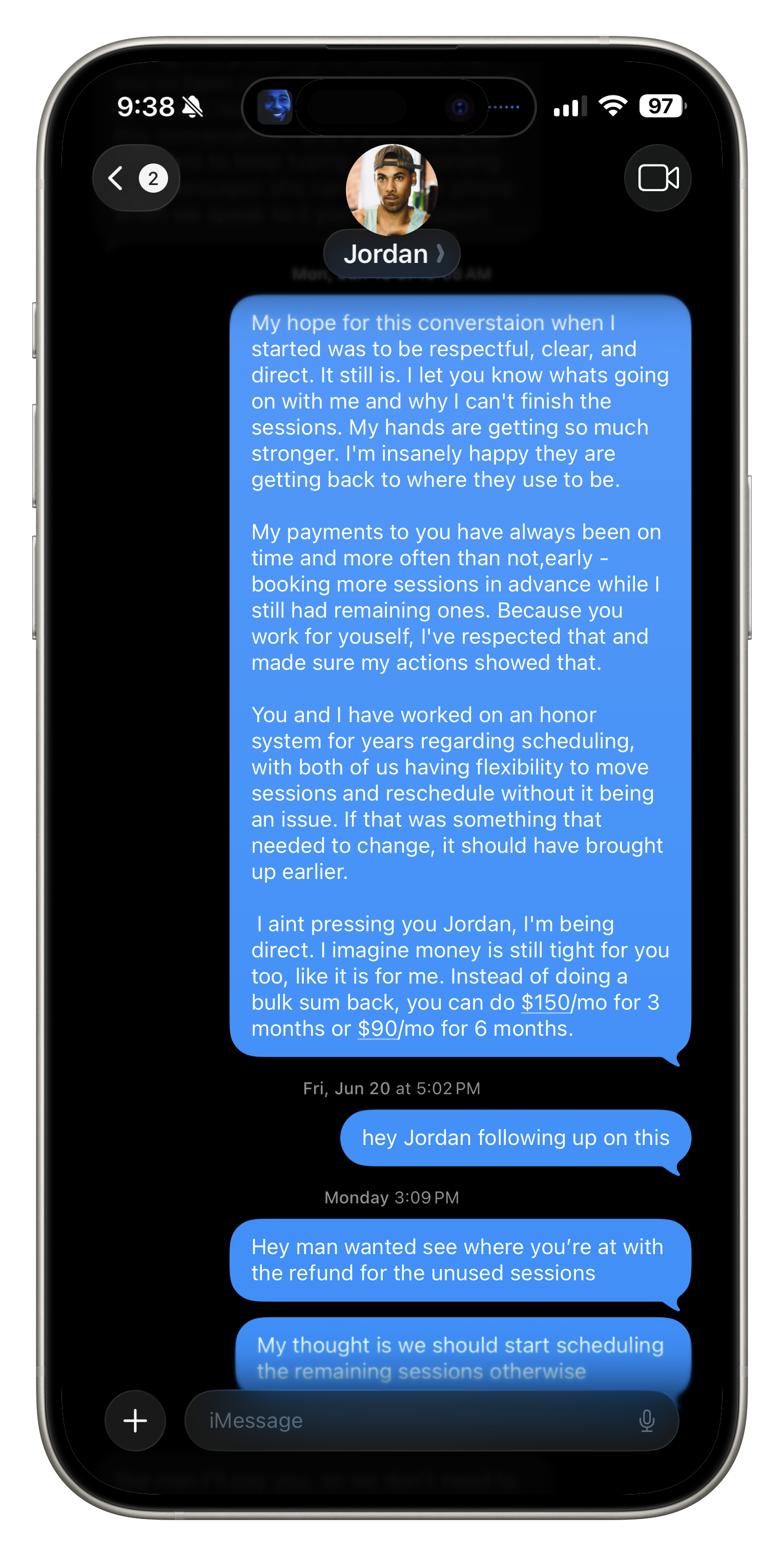 Boxing training screenshot