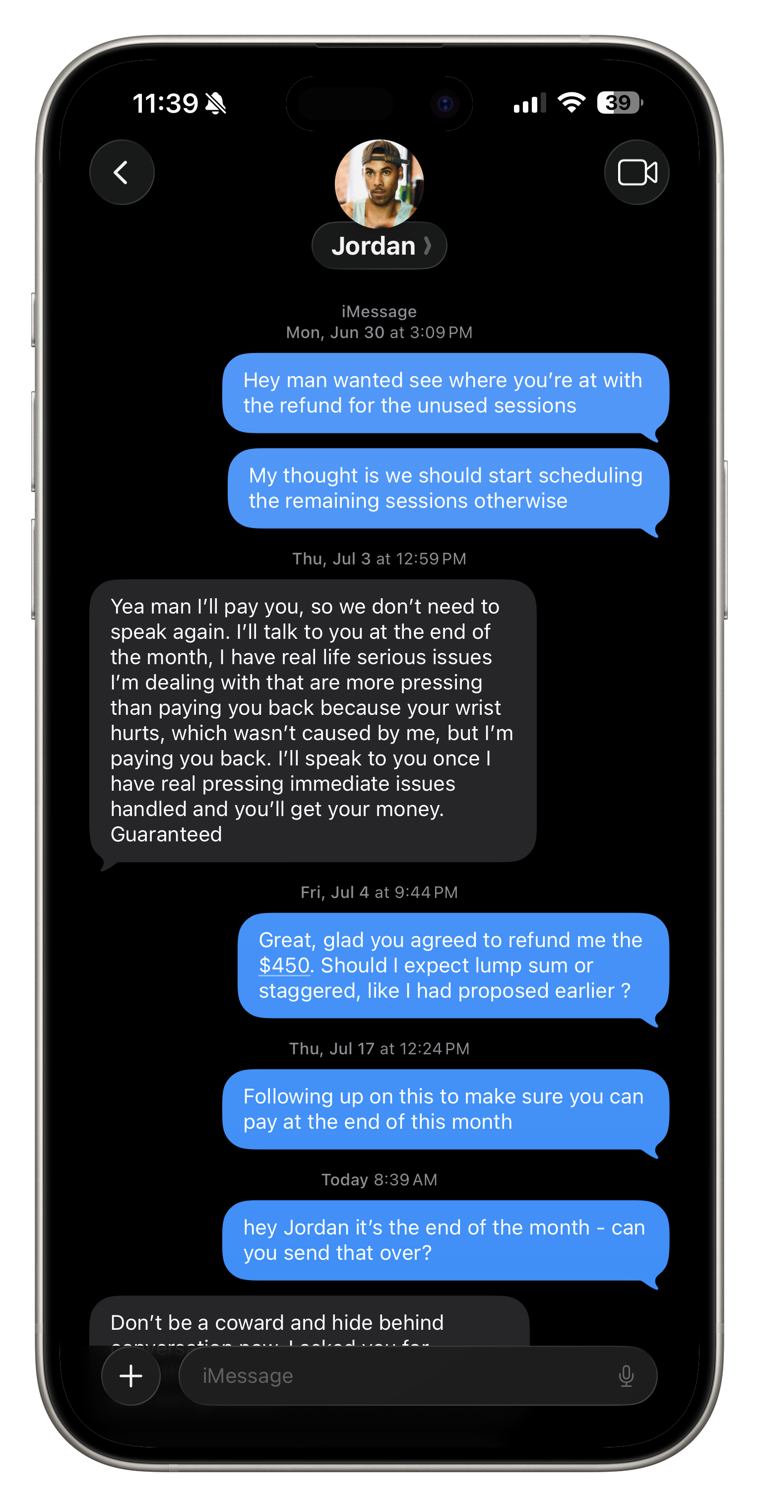 Boxing training screenshot